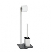 WC-Garnitur Slate Rock schwarz Metall