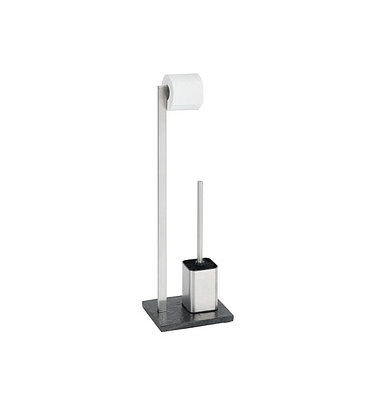 WC-Garnitur Slate Rock schwarz Metall