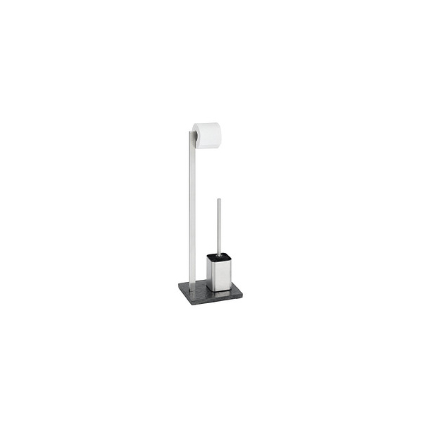 4008838184486 - WC-Garnitur Slate Rock schwarz Metall 4008838184486 WENKO 4008838184486 - WC-Garnitur Slate Rock schwarz Metall 4008838184486 WENKO
