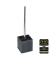 WC-Garnitur Slate Rock schwarz Stein