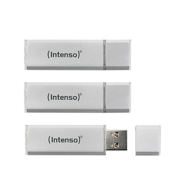 USB-Sticks Alu Line silber 16 GB