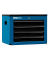 Schrank-Aufsatz blau, anthrazit 4 Schubladen 61,0 x 45,0 x 95,0 cm