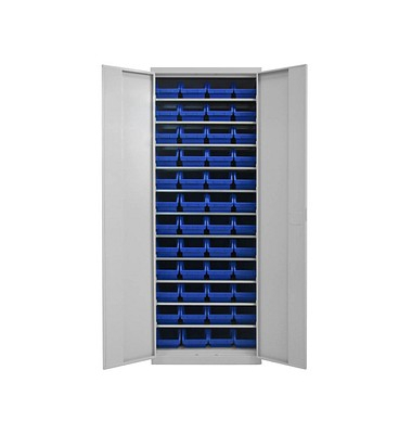 Stahlschrank 40825 lichtgrau 71,0 x 30,0 x 195,0 cm