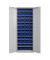 Stahlschrank 40825 lichtgrau 71,0 x 30,0 x 195,0 cm