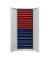 Stahlschrank 40826 lichtgrau 71,0 x 30,0 x 195,0 cm