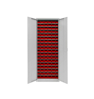Stahlschrank 40827 lichtgrau 71,0 x 30,0 x 195,0 cm
