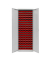 Stahlschrank 40827 lichtgrau 71,0 x 30,0 x 195,0 cm