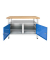 Werkbank lichtgrau, blau 120,0 x 60,0 x 84,0 cm