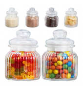 Vorratsdosen 15,5 cm hoch transparent