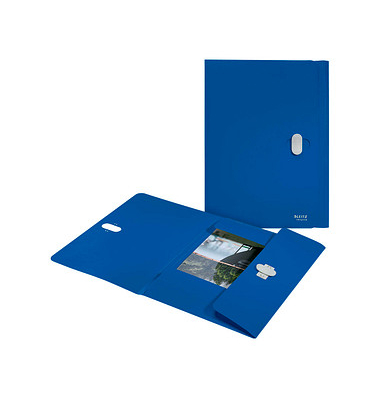 Heftbox Recycle 46220035, A4 blau, 1,5cm F&uuml;llh&ouml;he, Polypropylen (PP) 80g