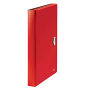 F&auml;chermappe Recycle 4624-00-25, 1-5 blanko, rot, A4, 5 F&auml;chern und 1 zus&auml;tzliches Ablagefach