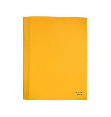 Schnellhefter Recycle 3904-00-15, A4, gelb, Recyclingkarton, 275g, Vorderdeckel opak