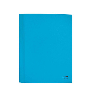 Schnellhefter Recycle 39040035, A4, blau, Recyclingkarton, 275g, Vorderdeckel opak