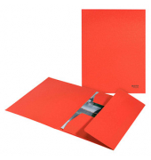 Jurismappe Recycle 3906-00-25, A4 rot 100 % recycelbarem Karton 430g, mit 3 Einschlagklappen