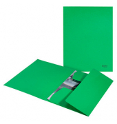 Jurismappe Recycle 3906-00-55, A4 grün 100 % recycelbarem Karton 430g, mit 3 Einschlagklappen