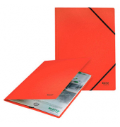 Eckspannmappe Recycle 39080025, A4 rot Recyclingkarton 430g, f&uuml;r ca. 250 Blatt  (80 g/m&sup2;)
