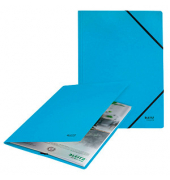 Eckspannmappe Recycle 39080035, A4 blau Recyclingkarton 430g, f&uuml;r ca. 250 Blatt