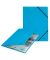 Eckspannmappe Recycle 39080035, A4 blau Recyclingkarton 430g