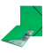 Eckspannmappe Recycle 39080055, A4 grün Recyclingkarton 430g