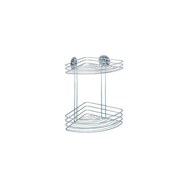 4008838189146 - Duschablage WENKO Eckregal Regale Gr B H T 20 cm x 33 cm x 265 cm silberfarben (chrom) Duschzubehör Regale 2 Etagen 4008838189146 - Duschablage WENKO Eckregal Regale Gr B H T 20 cm x 33 cm x 265 cm silberfarben (chrom) Duschzubehör Regale 2 Etagen