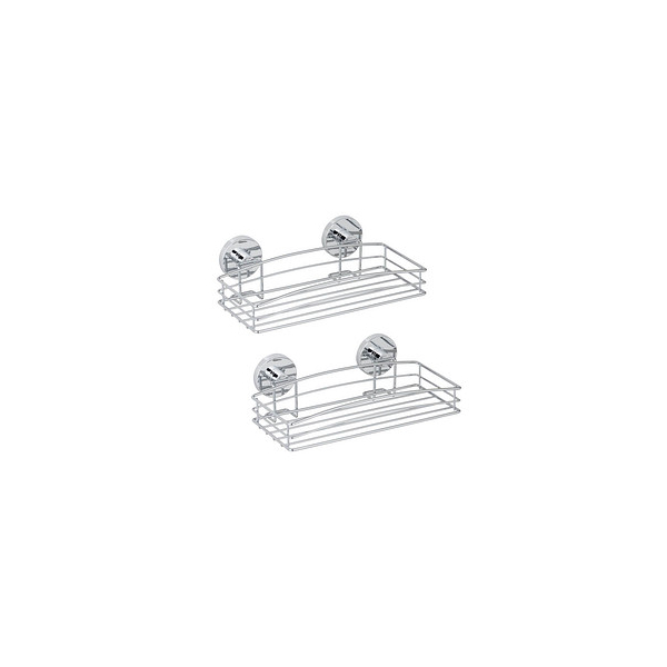 4008838303283 - WENKO Duschablage Vacuum-Loc Regale 1 Korb 2 Ablagen 2 Haken Gr B H T 26 cm x 65 cm x 14 cm silberfarben (chrom) Duschablage Duschzubehör Regale 4008838303283 - WENKO Duschablage Vacuum-Loc Regale 1 Korb 2 Ablagen 2 Haken Gr B H T 26 cm x 65 cm x 14 cm silberfarben (chrom) Duschablage Duschzubehör Regale