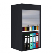 Aktos L Rollladenschrank schwarz 1 Fachboden 50,0 x 40,0 x 93,0 cm