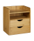 Schreibtisch-Organizer braun Bambus 2 Schubladen, 2 Ablagen Fächer 20,0 x 13,0 x 21,0 cm