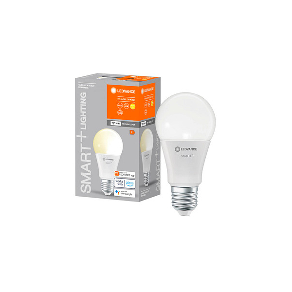 4058075778382 - Ledvance - Smarte LED-Lampe mit WiFi Technologie Sockel E27 Dimmbar Warmweiß (2700 k) ersetzt Glühlampen mit 60 w smart+ WiFi Classic Dimmable 4058075778382 - Ledvance - Smarte LED-Lampe mit WiFi Technologie Sockel E27 Dimmbar Warmweiß (2700 k) ersetzt Glühlampen mit 60 w smart+ WiFi Classic Dimmable
