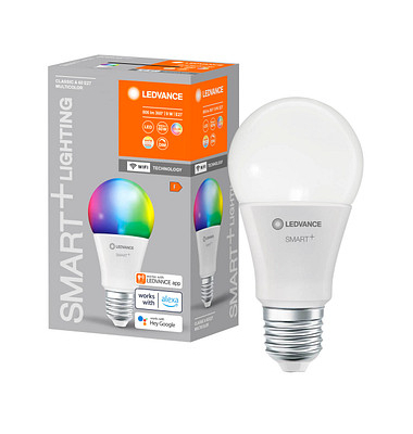 WLAN-Lampe SMART+ WiFi Classic A60 RGBW E27 9 W matt