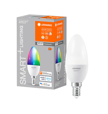 WLAN-Lampe SMART+ WiFi Classic B40 RGBW E14 4,9 W matt