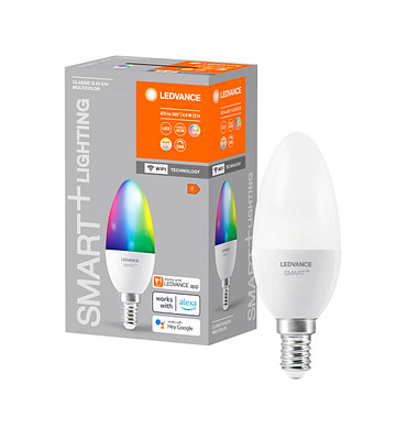 WLAN-Lampe SMART+ WiFi Classic B40 RGBW E14 4,9 W matt