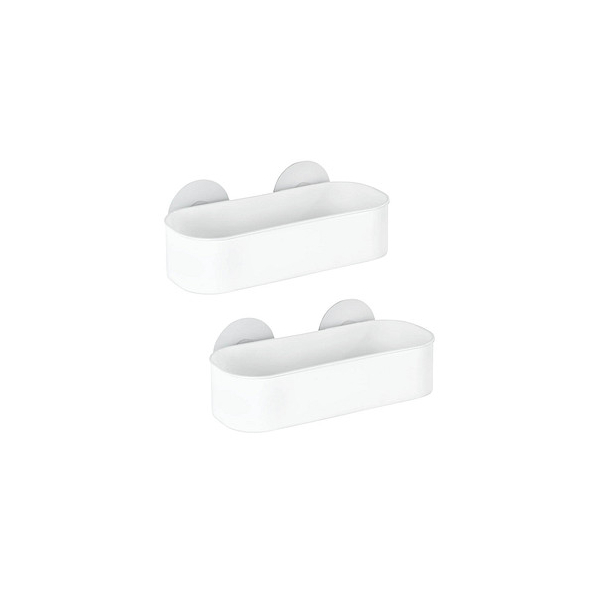 4008838337172 - Duschablage WENKO Osimo Regale Gr B H T 27 cm x 95 cm x 12 cm weiß (korb weiß pad haken transparent) Duschzubehör 2er Set Befestigen ohne bohren 4008838337172 - Duschablage WENKO Osimo Regale Gr B H T 27 cm x 95 cm x 12 cm weiß (korb weiß pad haken transparent) Duschzubehör 2er Set Befestigen ohne bohren