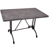 Bistrotisch MORENA 305414-1, 74cm (H), 110x70cm (BxT), rechteckig, dunkelgrau / schwarz