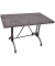 Bistrotisch MORENA 305414-1, 74cm (H), 110x70cm (BxT), rechteckig, dunkelgrau / schwarz