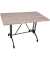 Bistrotisch MORENA 305420-1, 74cm (H), 110x70cm (BxT), rechteckig, hellbraun / schwarz
