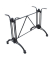 Bistrotisch MORENA 305427-1, 74cm (H), 120x80cm (BxT), rechteckig, dunkelbraun / schwarz