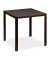 Gartentisch braun quadratisch 77,5 x 77,5 x 74,5 cm