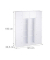 Kleiderschrank weiß, transparent 14 Fachböden 145,0 x 36,5 x 180,0 cm