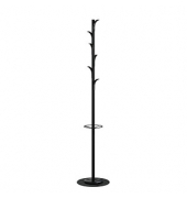 Kleiderständer Palm Springs Mainly Black schwarz Metall 6 Haken 35,0 x 175,0 cm