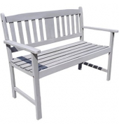 Gartenbank Stirling 985227 grau Holz 110,0 cm