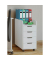 Konal Mini Rollcontainer weiß 4 Auszüge 33,0 x 40,0 x 65,0 cm