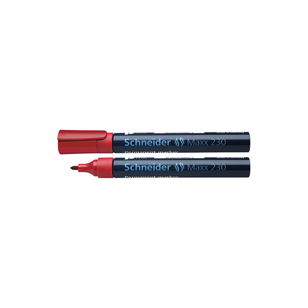 4004675000026 - Permanentmarker Maxx 230 1-3mm rot Maxx 230 1-3mm rot Schreibfarbe rot - Schneider 4004675000026 - Permanentmarker Maxx 230 1-3mm rot Maxx 230 1-3mm rot Schreibfarbe rot - Schneider