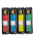 Haftmarker 683-4, Index Mini, 11,9x43,2mm, 4-farbig sortiert, ohne, Z-Notes, rechteckig