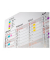 Haftmarker 683-4, Index Mini, 11,9x43,2mm, 4-farbig sortiert, ohne, Z-Notes, rechteckig