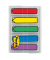 Haftmarker 684-ARR1, Mini, 12,7x43,2mm, 5-farbig sortiert, ohne, Z-Notes, Pfeil