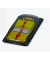 Index Haftstreifen bedruckt 680-33, Index, gelb + rot, Z-Faltung, rechteckig, Symbol Ausrufezeichen, 25,4x43,2mm, mit Spender
