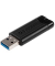 USB-Stick Pinstripe 49317, schwarz, USB 3.0, 32 GB