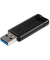 USB-Stick Pinstripe 49320, schwarz, USB 3.0, 256 GB
