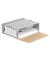 Archivbox System 1080501, A4, grau/wei&szlig;, innen 32,5x10x26cm (TxBxH), Karton