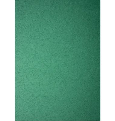 Einbanddeckel, A4, Lederstruktur 250g Karton, Delta Cover, grün
